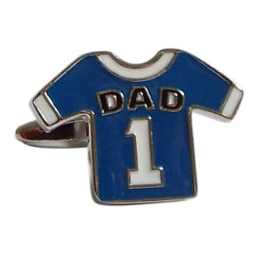 Cufflinks - Dad Football Shirt Blue | Heathcliff Menswear